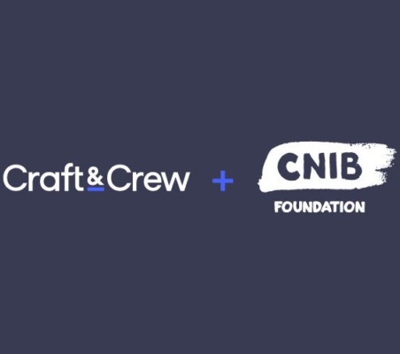 Craft&Crew + CNIB Foundation Logos