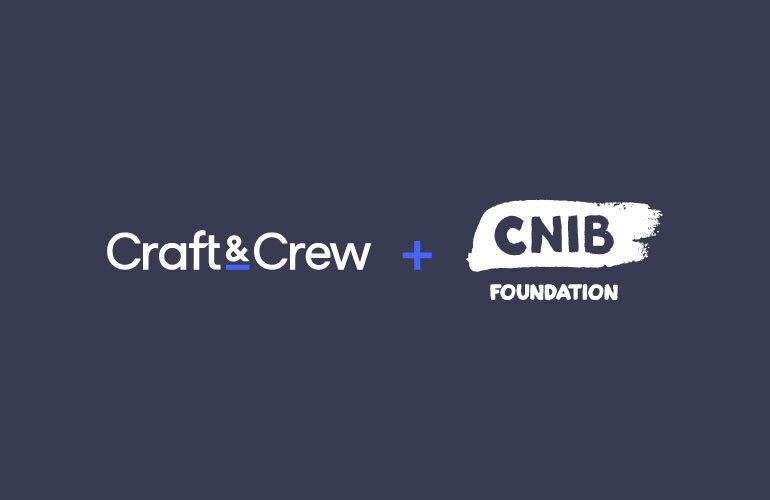Craft&Crew + CNIB Foundation Logos