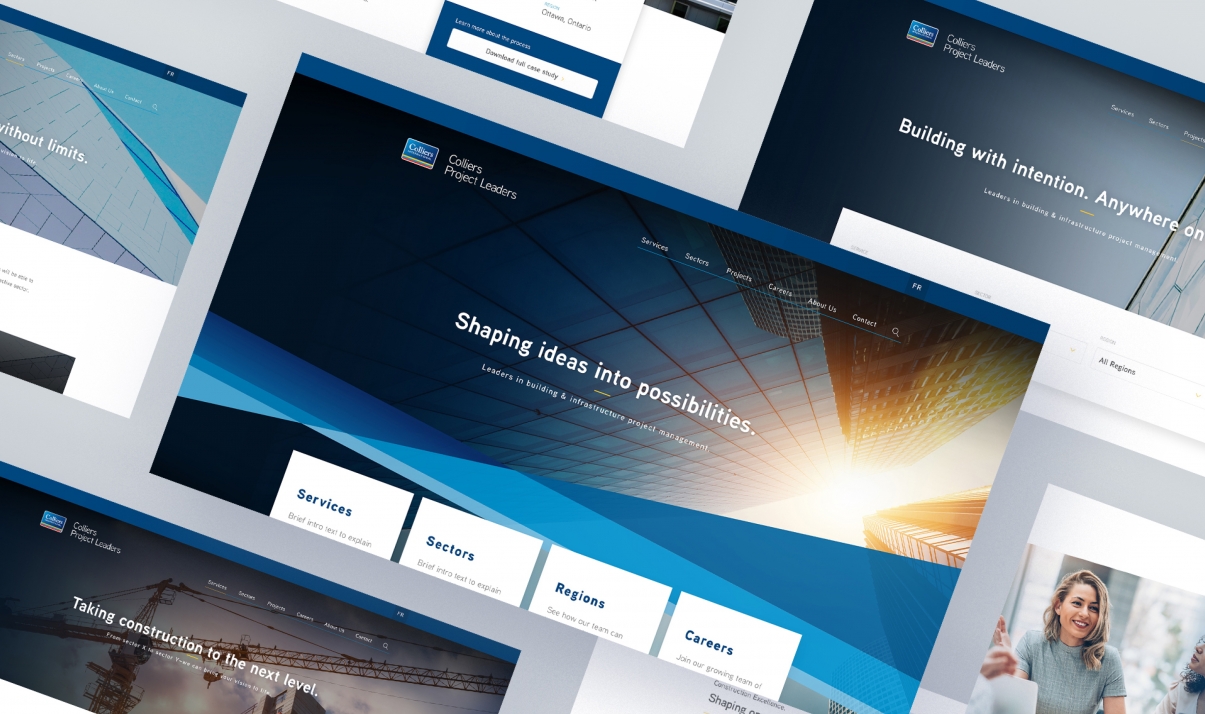 Colliers Project Leaders Mockups