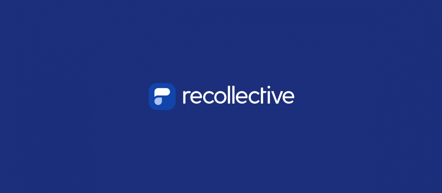Recollective Logo on Brand Color