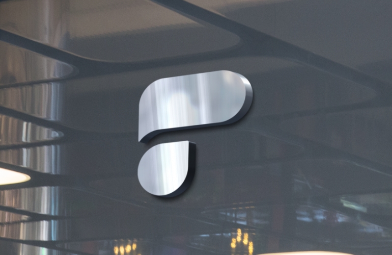 Recollective Logo on Glass
